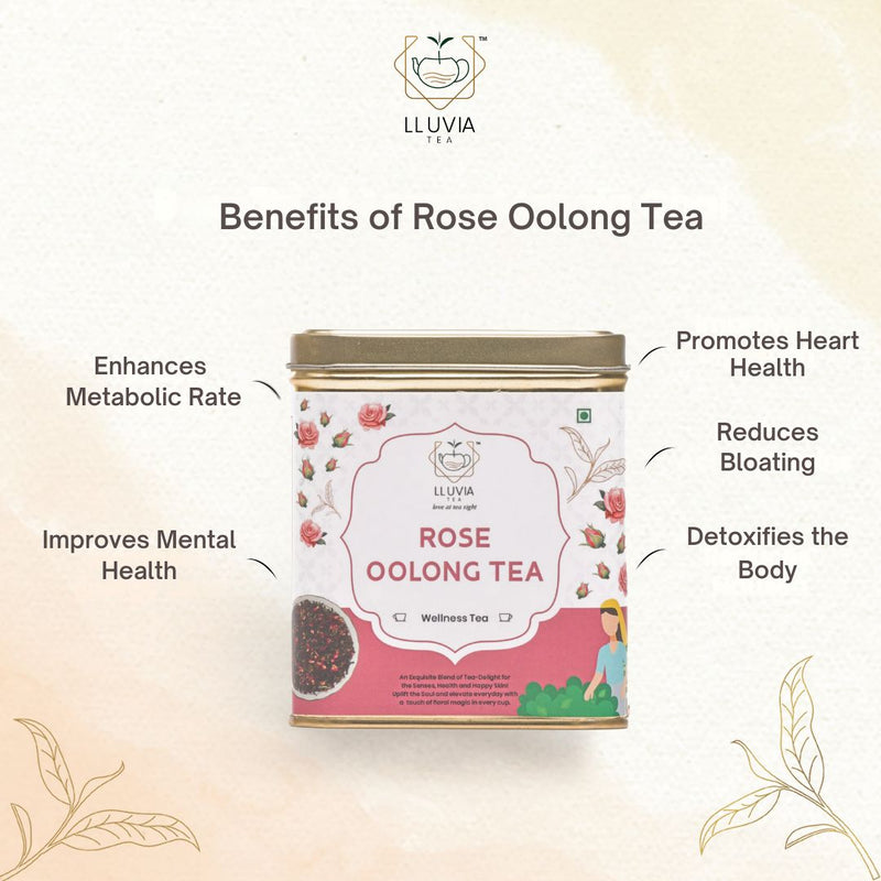 Rose Oolong Tea| Natural Detox and Stress Relief - 50g | Verified Sustainable Tea on Brown Living™