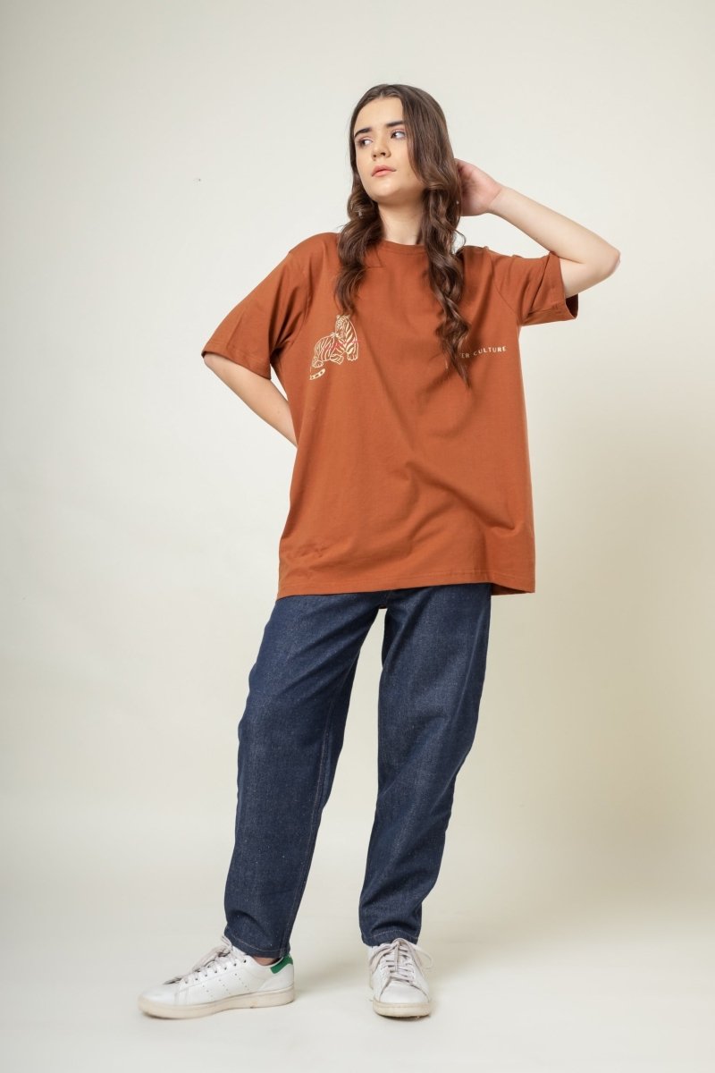 Rust Alter Culture Organic Cotton T-Shirt | Verified Sustainable Womens T-Shirt on Brown Living™