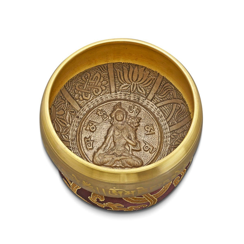 Sacred Mantra Bowls - 4 Inches - Gold | Verified Sustainable Musical Instruments on Brown Living™