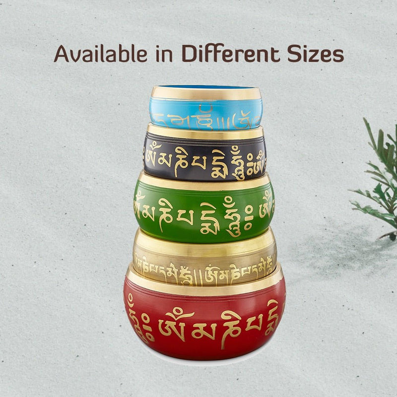 Sacred Mantra Bowls - 4 Inches - Red | Verified Sustainable Musical Instruments on Brown Living™