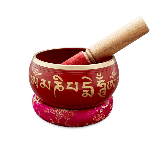 Sacred Mantra Bowls - 4 Inches - Red | Verified Sustainable Musical Instruments on Brown Living™