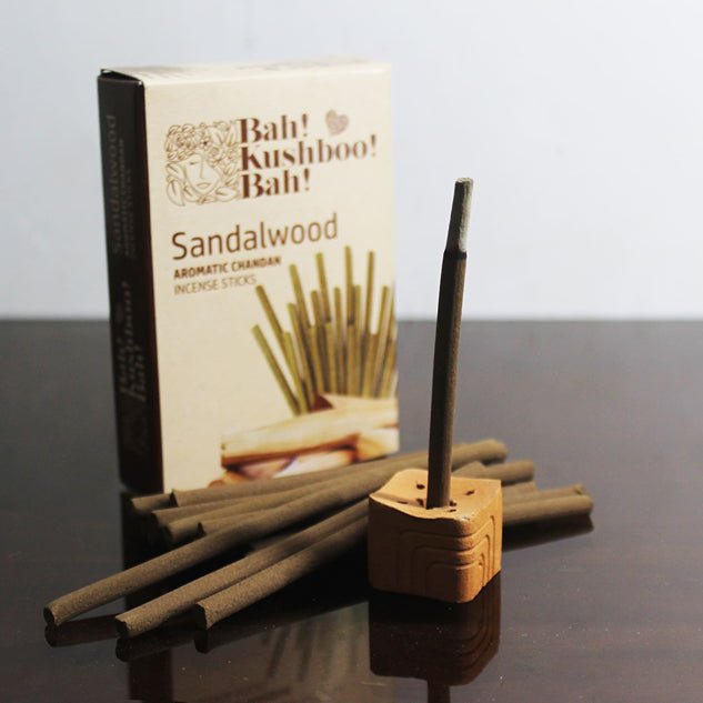 Sandalwood / Chandan Incense Sticks | 900 Gram (12 Packs X 75 g) | Verified Sustainable Pooja Needs on Brown Living™