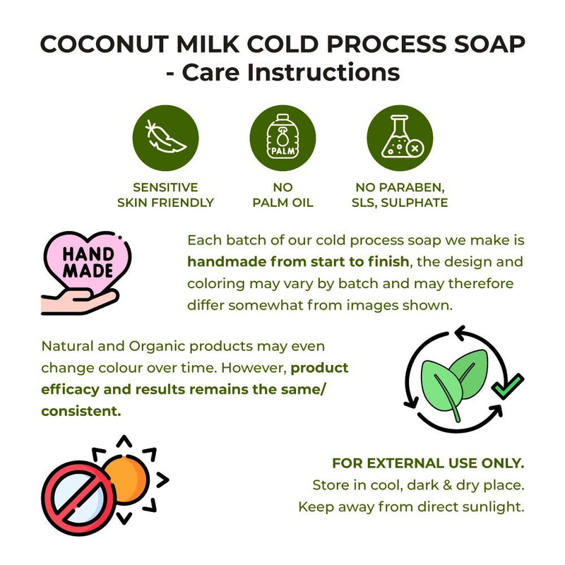 Sattvic Coconut Milk and Green Gram Beans Cold Process Exfoliating Soap (100 g) | Verified Sustainable Body Soap on Brown Living™