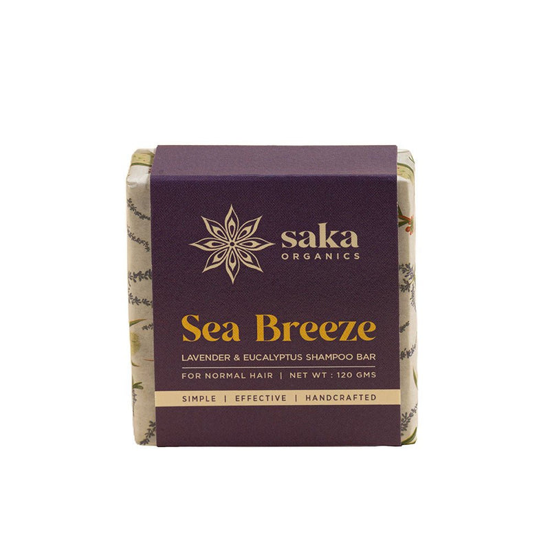 Sea Breeze | Handmade Lavender & Eucalyptus Shampoo Bar (120gm) | Verified Sustainable Hair Shampoo Bar on Brown Living™