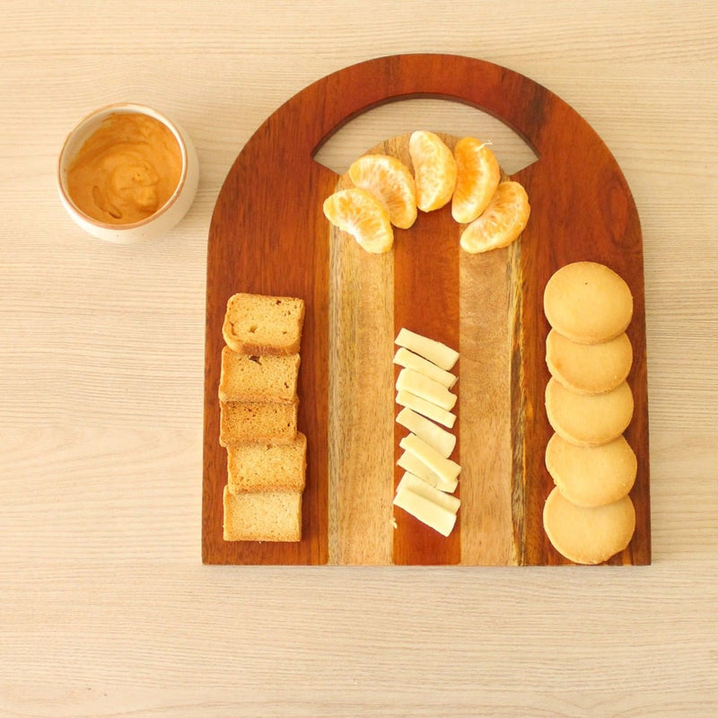 Semi-elongated Wooden Platter | Verified Sustainable Trays & Platters on Brown Living™