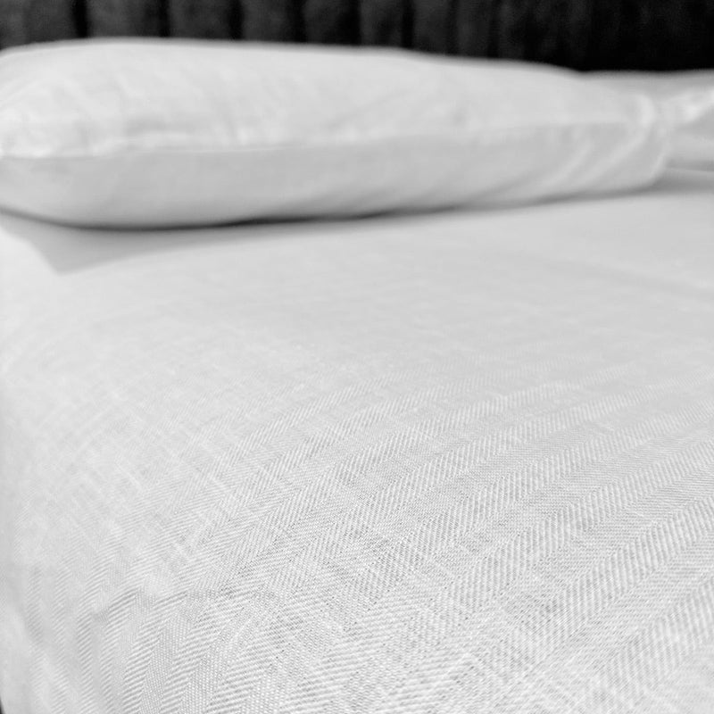 Shwet- Pure White Hemp Bedsheet with Pillow Cases | Verified Sustainable Bed Linens on Brown Living™