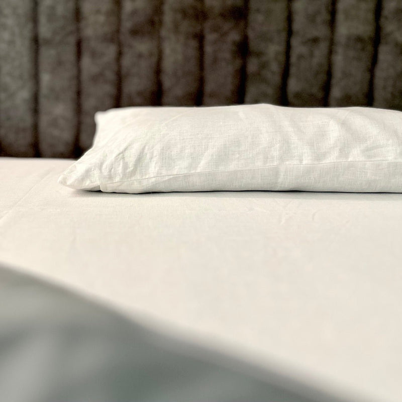 Shwet- Pure White Hemp Bedsheet with Pillow Cases | Verified Sustainable Bed Linens on Brown Living™