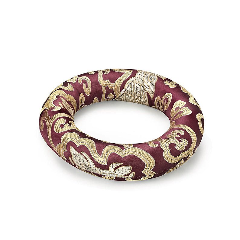 Silk Ring Cushions for Singing Bowl - Purple - 16cms | Verified Sustainable Musical Instruments on Brown Living™