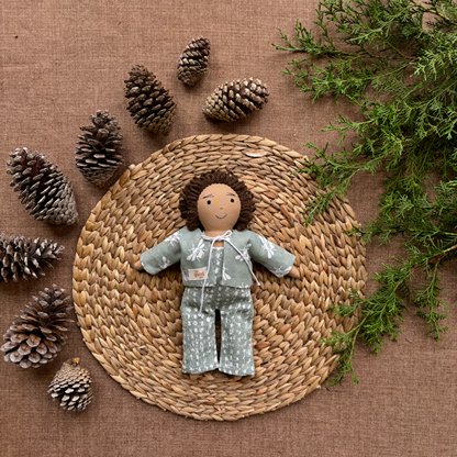 Single Doll - Dan - Cotton Fabric Toy - Warm | Verified Sustainable Role & Pretend Play Toys on Brown Living™