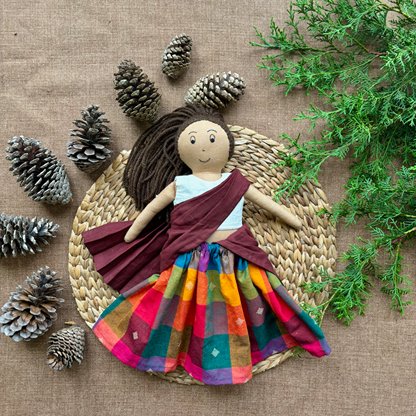 Single Doll - Krishna - Cotton Fabric Toy - Warm | Verified Sustainable Role & Pretend Play Toys on Brown Living™