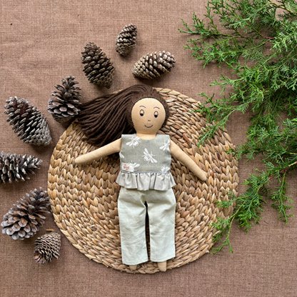 Single Doll - Manorath - Cotton Fabric Toy - Warm | Verified Sustainable Role & Pretend Play Toys on Brown Living™