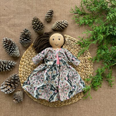 Single Doll - Pompa - Cotton Fabric Toy - Warm | Verified Sustainable Role & Pretend Play Toys on Brown Living™