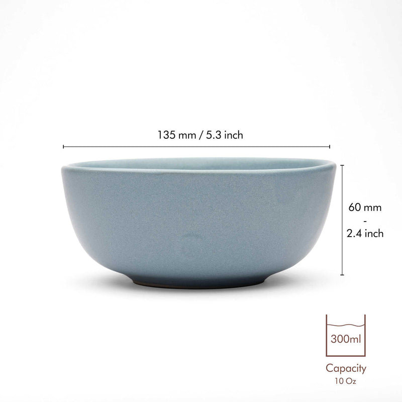 Sky - Recycled Ceramic Bowls | Set of 2 | Verified Sustainable Cups & Saucers on Brown Living™