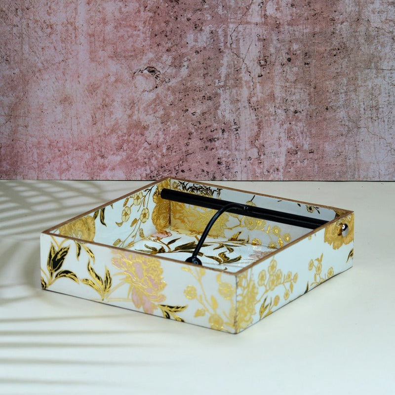 Spring Blossom MDF Tissue Holder | Verified Sustainable Home Decor on Brown Living™