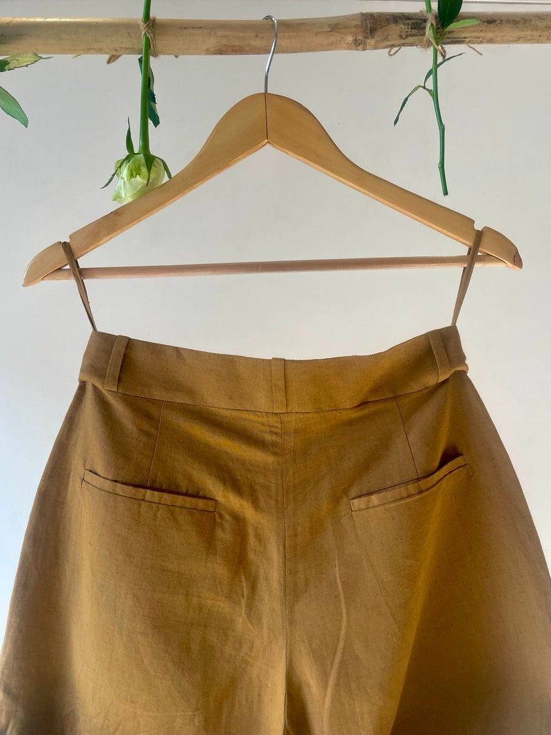 Straight-Leg Hemp Cotton Shorts | Verified Sustainable Womens Shorts on Brown Living™