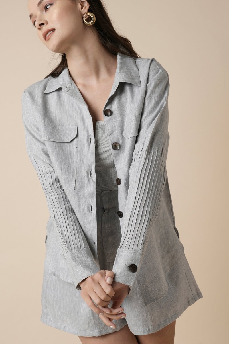 Sublime Shirt - Grey - 100% Hemp | Verified Sustainable Womens Shirt on Brown Living™