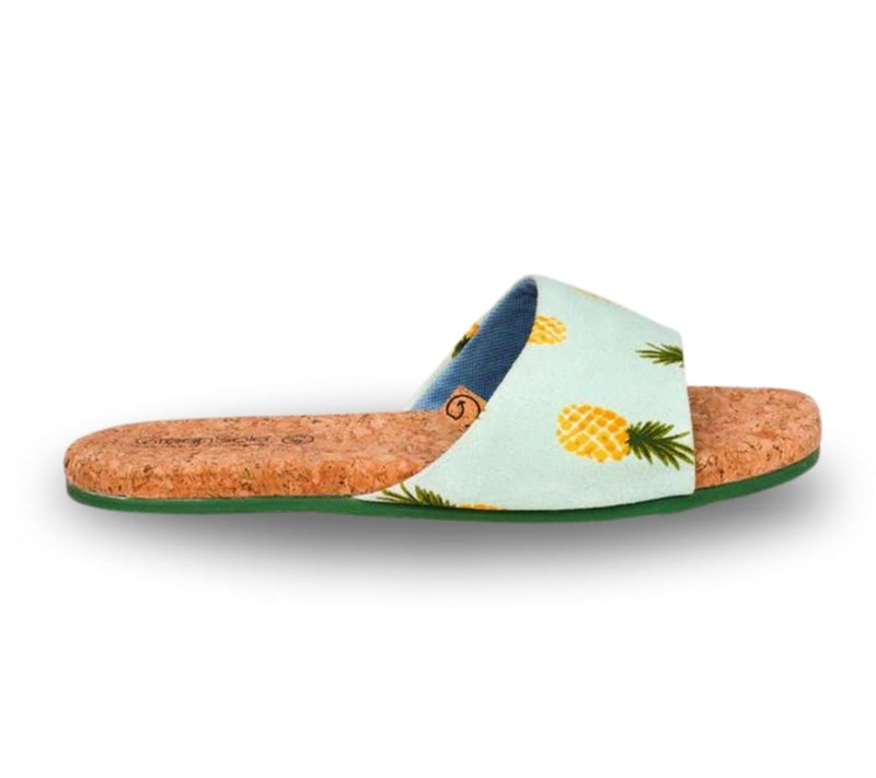 Sunshine Pineapple Women's Flip Flop Sandals | Verified Sustainable Womens Flip Flops on Brown Living™