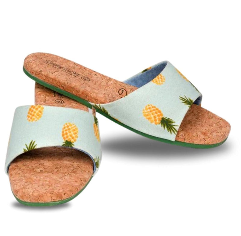 Sunshine Pineapple Women's Flip Flop Sandals | Verified Sustainable Womens Flip Flops on Brown Living™