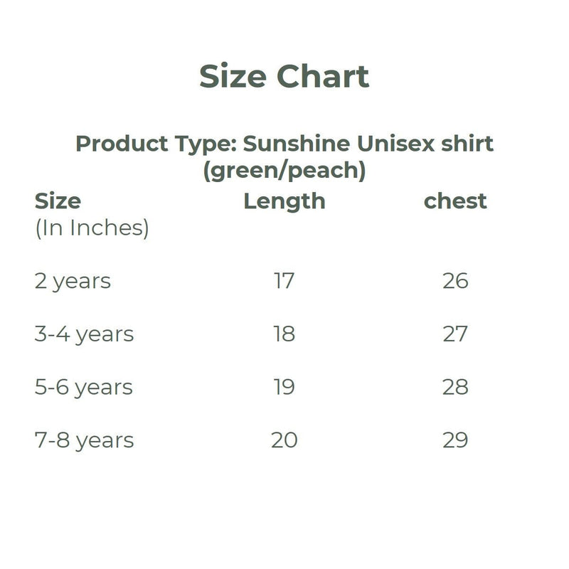 Sunshine Unisex Peach Shirt | Verified Sustainable Kids Shirts on Brown Living™