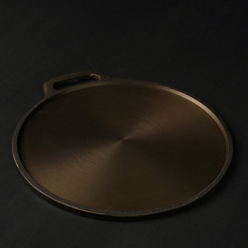 Super Smooth Handmade Cast Iron Dosa Tawa | Verified Sustainable Cookware on Brown Living™