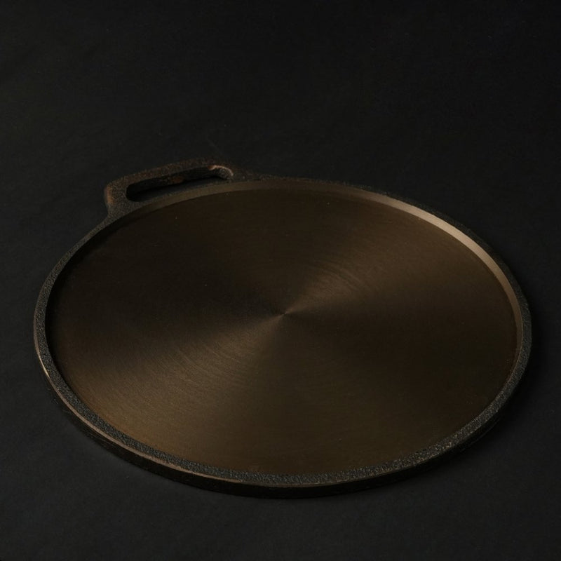 Super Smooth Handmade Cast Iron Dosa Tawa | Verified Sustainable Cookware on Brown Living™