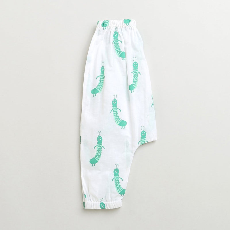 Taily Caterpillar - Unisex Infant Cotton Nightwear | Verified Sustainable Kids Onesies on Brown Living™