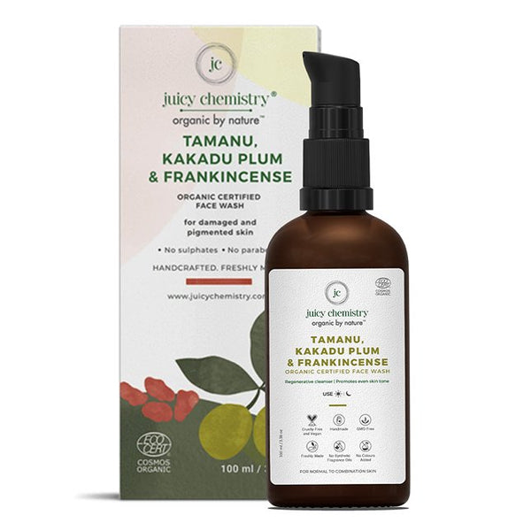 Tamanu, Kakadu Plum & Frankincense Organic Face Wash - 100ml | Verified Sustainable Face Wash on Brown Living™