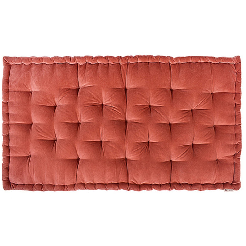 Buy Colour Blocking Velvet Mattress (Rust) | Shop Verified Sustainable Bedding on Brown Living™