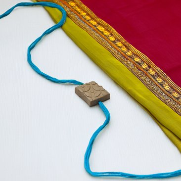 Tiny Treasures Square Shape Eco - Friendly Rakhi with Free Roli & Seeds! | Verified Sustainable Rakhi on Brown Living™