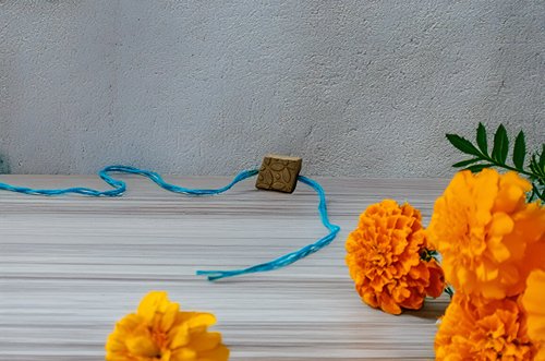 Tiny Treasures Square Shape Eco - Friendly Rakhi with Free Roli & Seeds! | Verified Sustainable Rakhi on Brown Living™