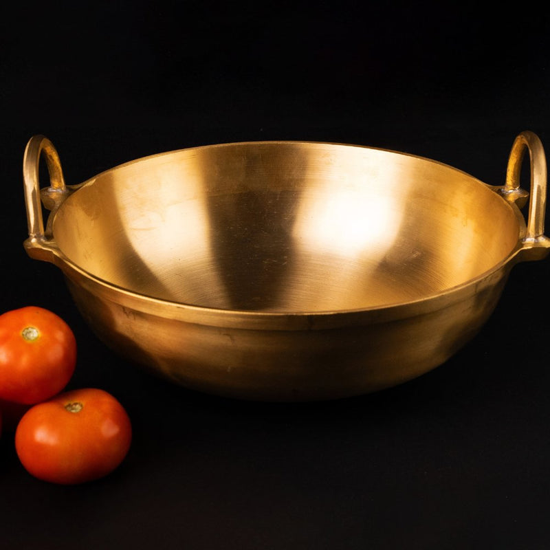 Traditional Bronze/ Kansa Combo (Kadai+ Sauté Pan+ Pana) | Verified Sustainable Cookware on Brown Living™