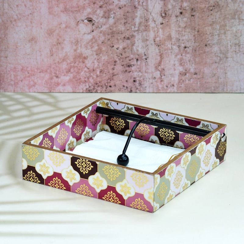 Turkish Pattern MDF Tissue Holder | Verified Sustainable Home Decor on Brown Living™