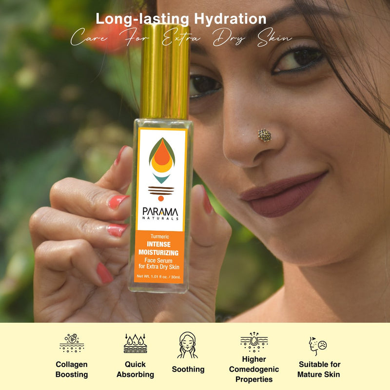 Turmeric Intense Moisturizing Face Serum for Extra Dry Skin - 30ml | Verified Sustainable Face Serum on Brown Living™