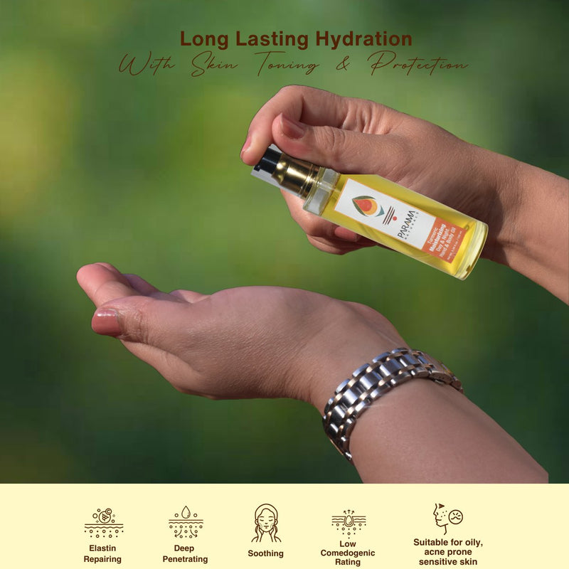 Turmeric Moisturizing Hand & Body Oil for Mild Sun Protection - 100ml | Verified Sustainable Body Oil on Brown Living™