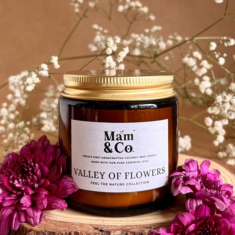 Valley of Flowers - 100% Coconut Wax Botanical Candle | Verified Sustainable Candles & Fragrances on Brown Living™