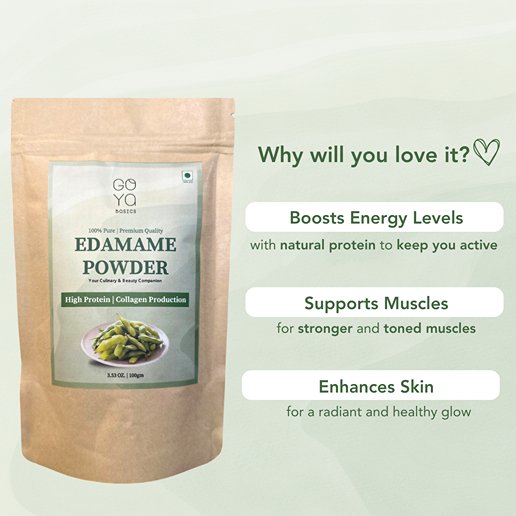 Vegan Edamame Powder - 100gm | Plant - based Superfood | Verified Sustainable Powder Drink Mixes on Brown Living™