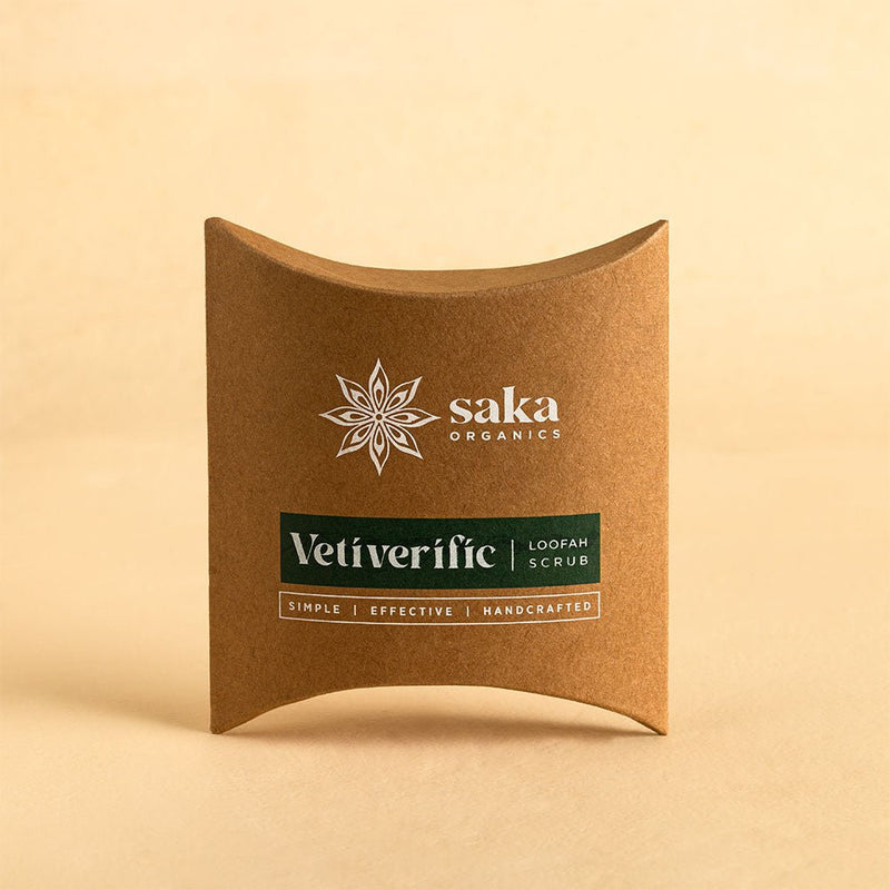 Vetiverific | Handmade Vetiver Loofah Scrub (1 pc) | Verified Sustainable Body Scrub on Brown Living™