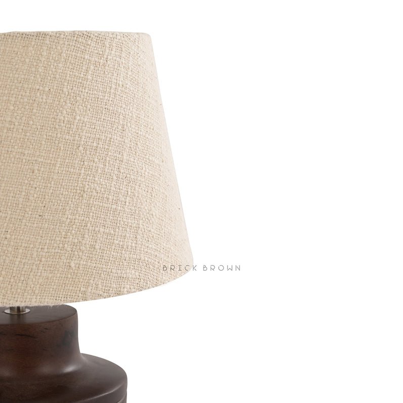 Visage Night Lamp | Handcrafted Mango Wood Table Lamp | Verified Sustainable Lamps & Lighting on Brown Living™