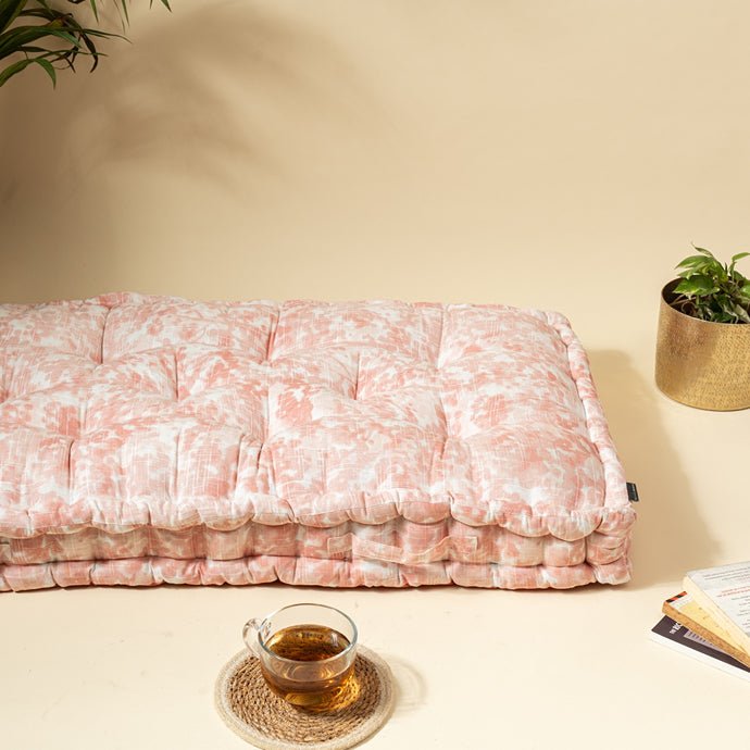 Water Color - Comfortable Eco - Friendly Pink Floor Mattress | Verified Sustainable Bedding on Brown Living™