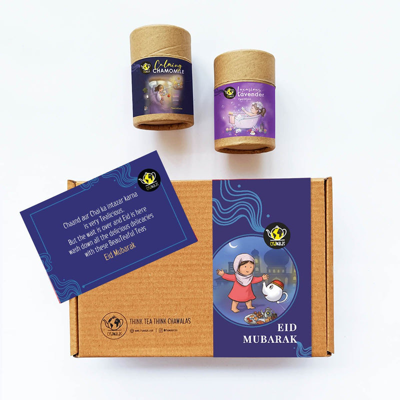 Womens Day - Steeping Love Floral Tea Chamomile & Lavender 2 in 1 Gift Box Set | Verified Sustainable Tea on Brown Living™