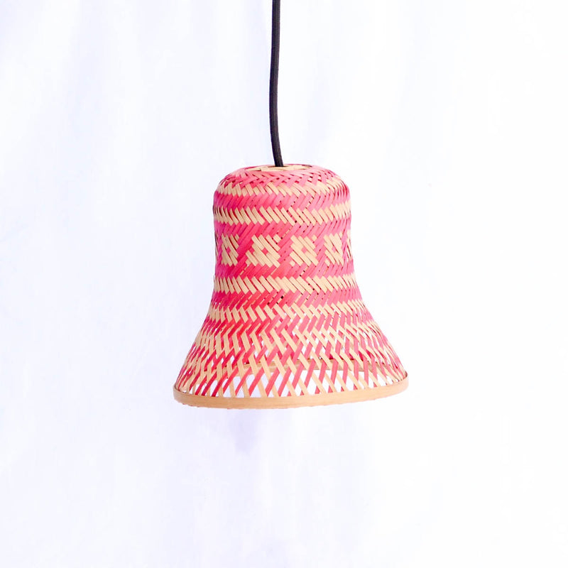 Bamboo Bell Lamp - Set of 2 - Red