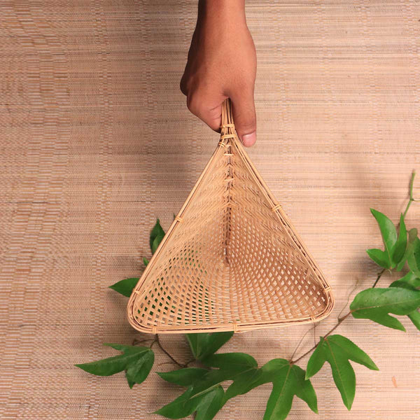 Triangle Bamboo Collander - Large