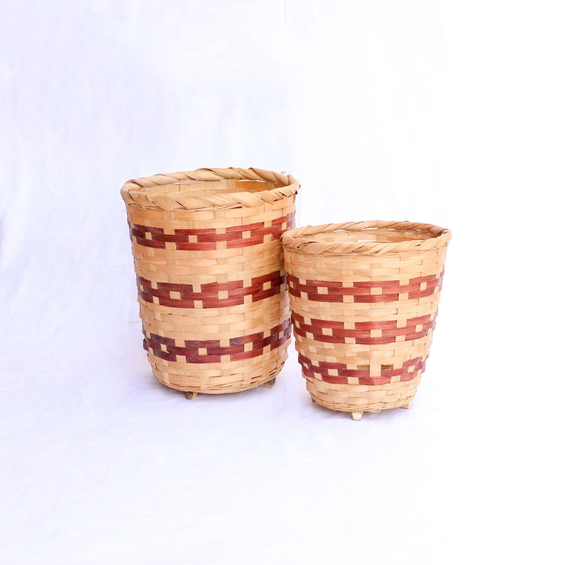 Bamboo Chain Planter - Set of 2