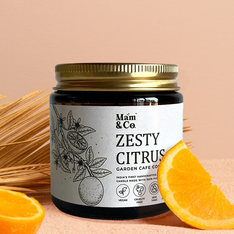 Zesty Citrus - 100% Coconut Wax Botanical Candle | Verified Sustainable Candles & Fragrances on Brown Living™