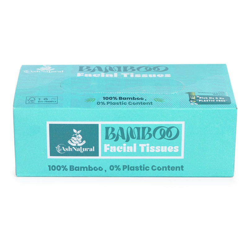 2 Ply Bamboo Facial Tissue- 100 Pulls | Verified Sustainable Tissue Roll on Brown Living™