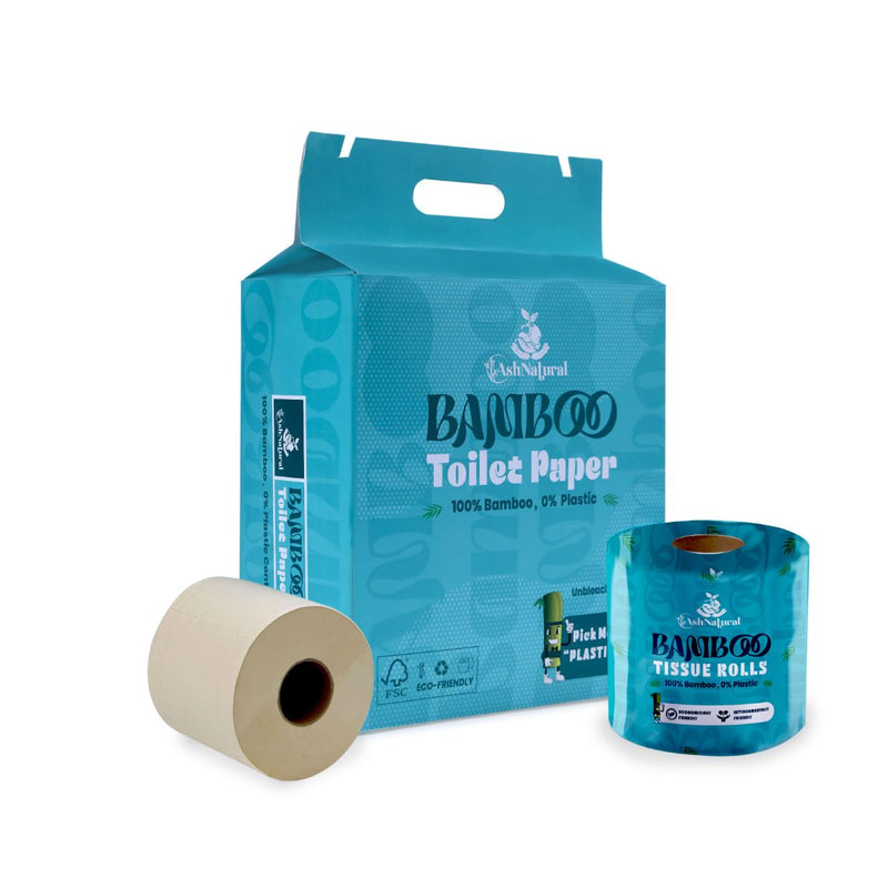 3 Ply Bamboo Toilet Bamboo Tissue Roll- 300 Pulls | Verified Sustainable Tissue Roll on Brown Living™