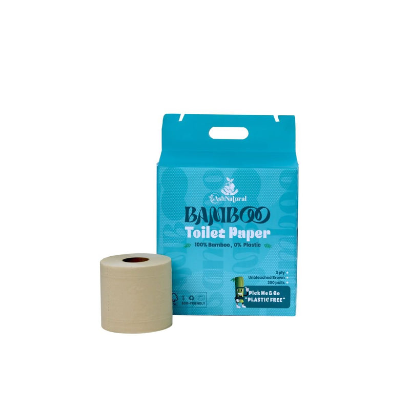 3 Ply Bamboo Toilet Bamboo Tissue Roll- 300 Pulls | Verified Sustainable Tissue Roll on Brown Living™