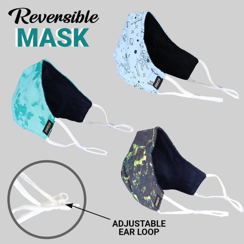 Buy 7Layer Reversible Cotton Mask - Pack Of 3 | Shop Verified Sustainable Face Mask on Brown Living™