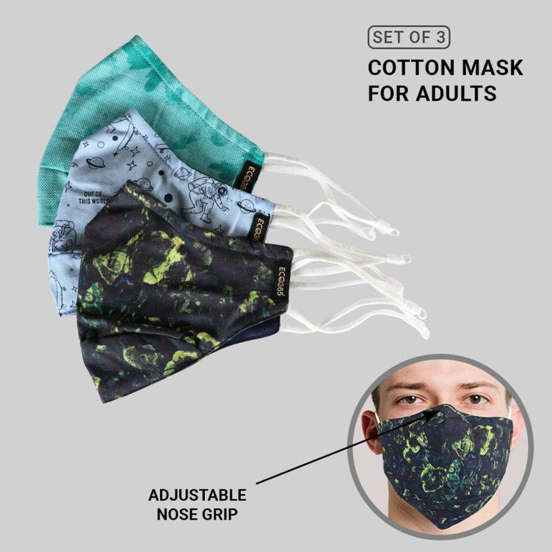 Buy 7Layer Reversible Cotton Mask - Pack Of 3 | Shop Verified Sustainable Face Mask on Brown Living™