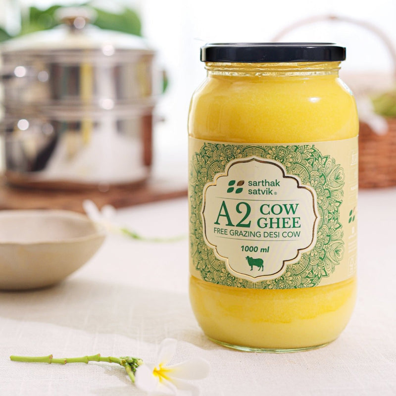 Buy A2 Desi Cow Ghee - 1 Litre | Shop Verified Sustainable Products on Brown Living